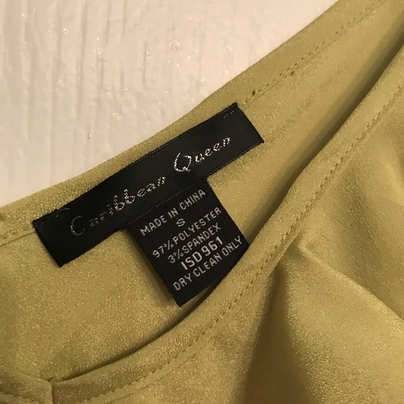 Lime Green Crop Tank - Picture 2 of 4